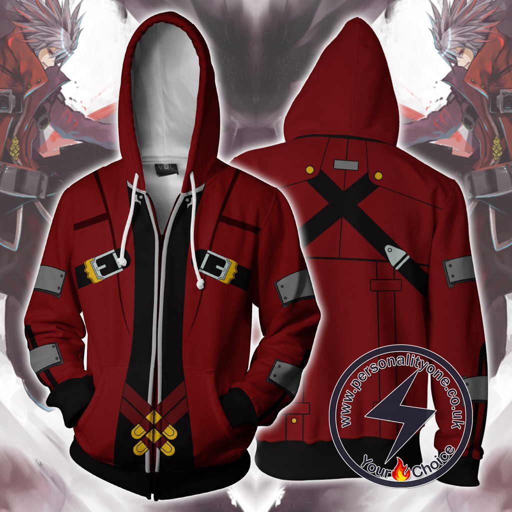 Blazblue Hoodies - Ragna the Bloodedge Zip Up Hoodie Jacket